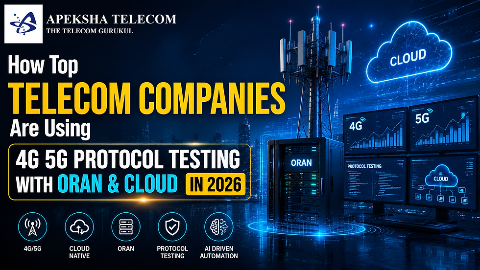 4G 5G Protocol Testing with ORAN & Cloud