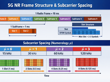 5G NR frame structure diagram explanation