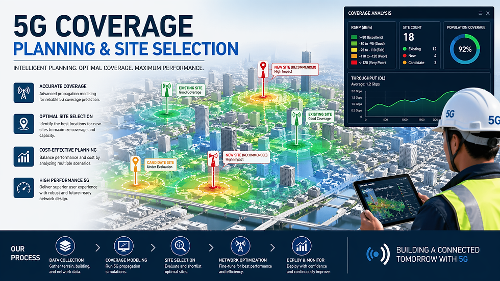 5G Coverage Planning and Site Selection