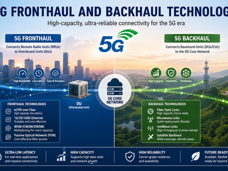 5G Fronthaul and Backhaul Technologies