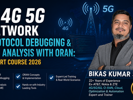 4G 5G Protocol Debugging & Log Analysis with ORAN 2026