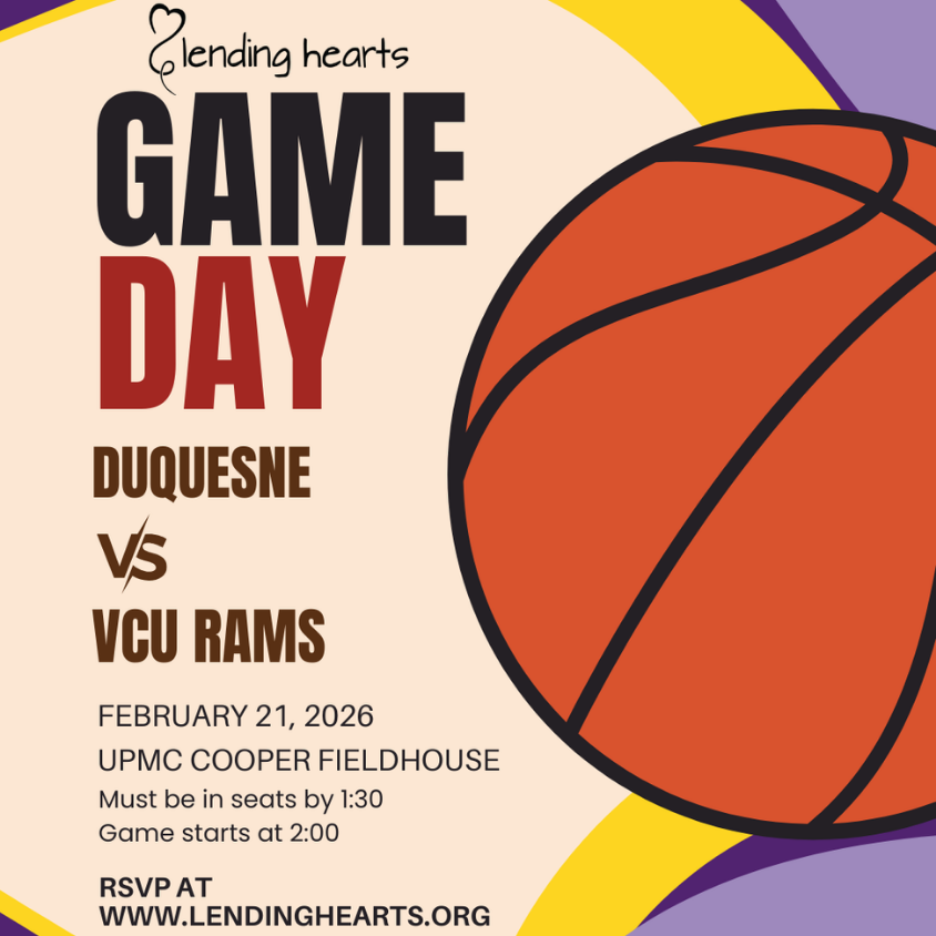 Lending Hearts at the Duquesne University Women's Basketball Game