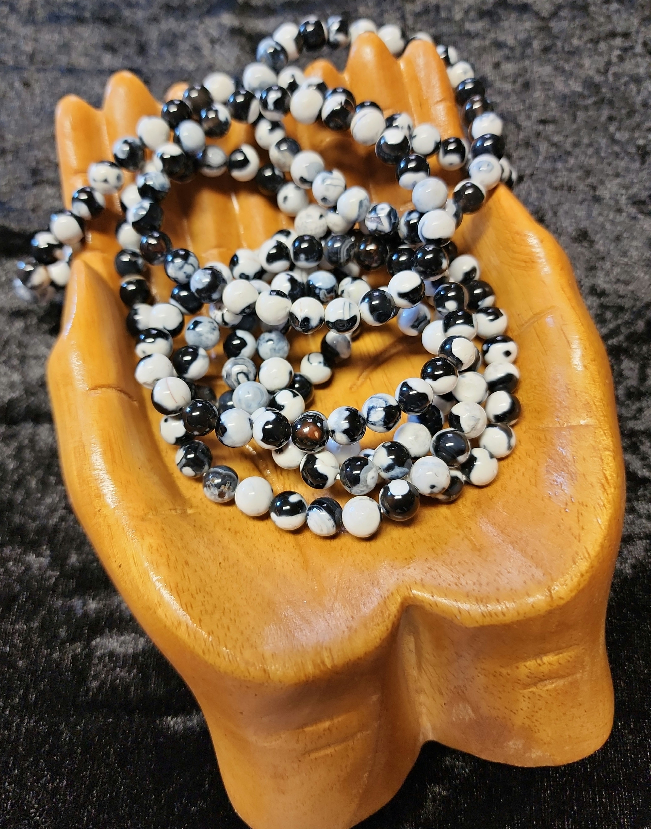 Black Orca Agate Bracelet
