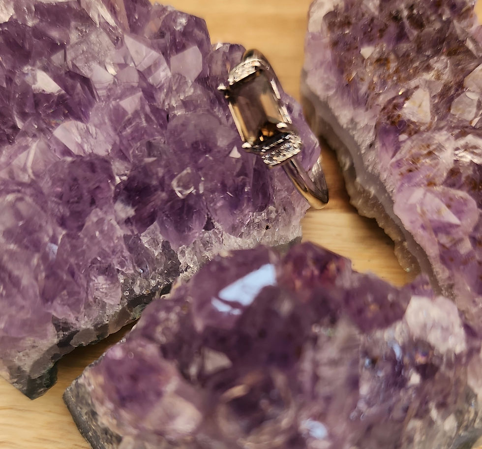 Thumbnail: Smoky Quartz Crystal Ring