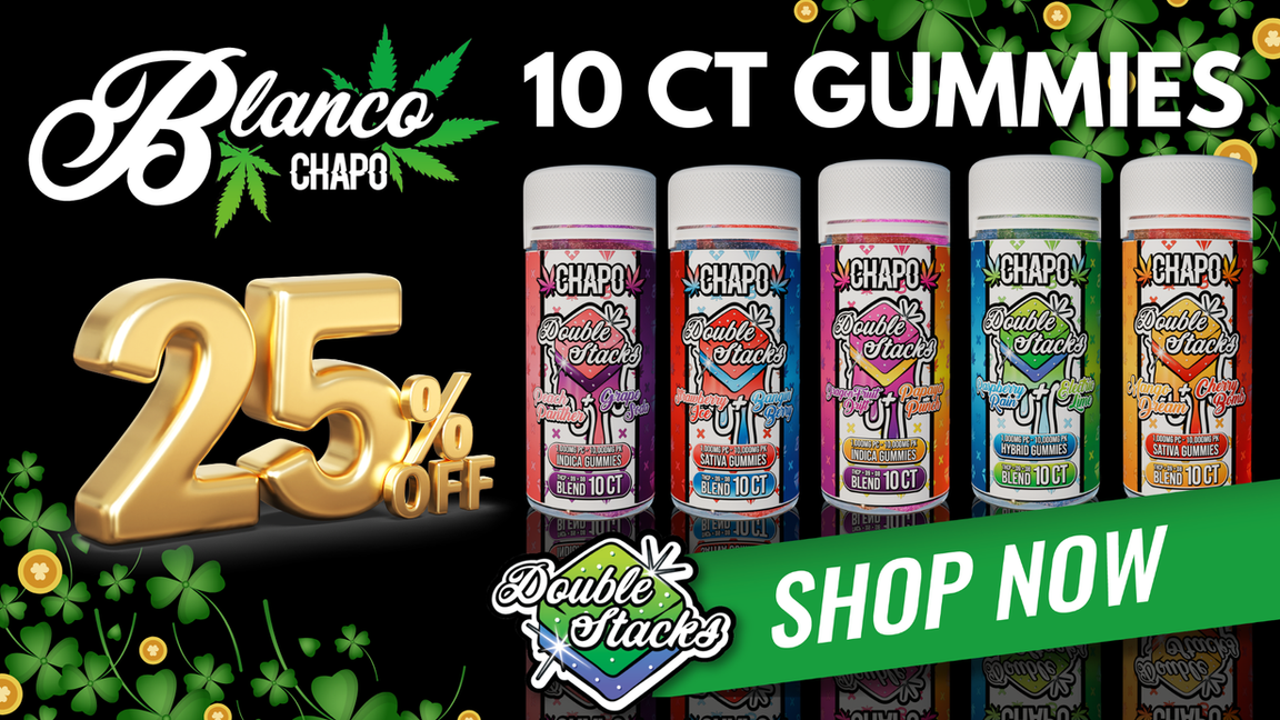 Happy St. Patrick's Day! 25% OFF 10CT Double Stack Gummies!