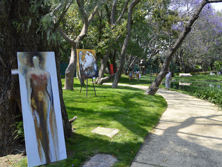 Perspectiva del arte desde la naturaleza del lienzo