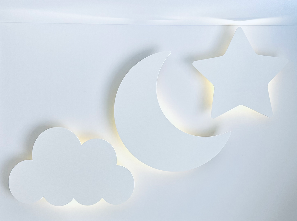 Thumbnail: Large Cloud, Moon & Star Night Light Set