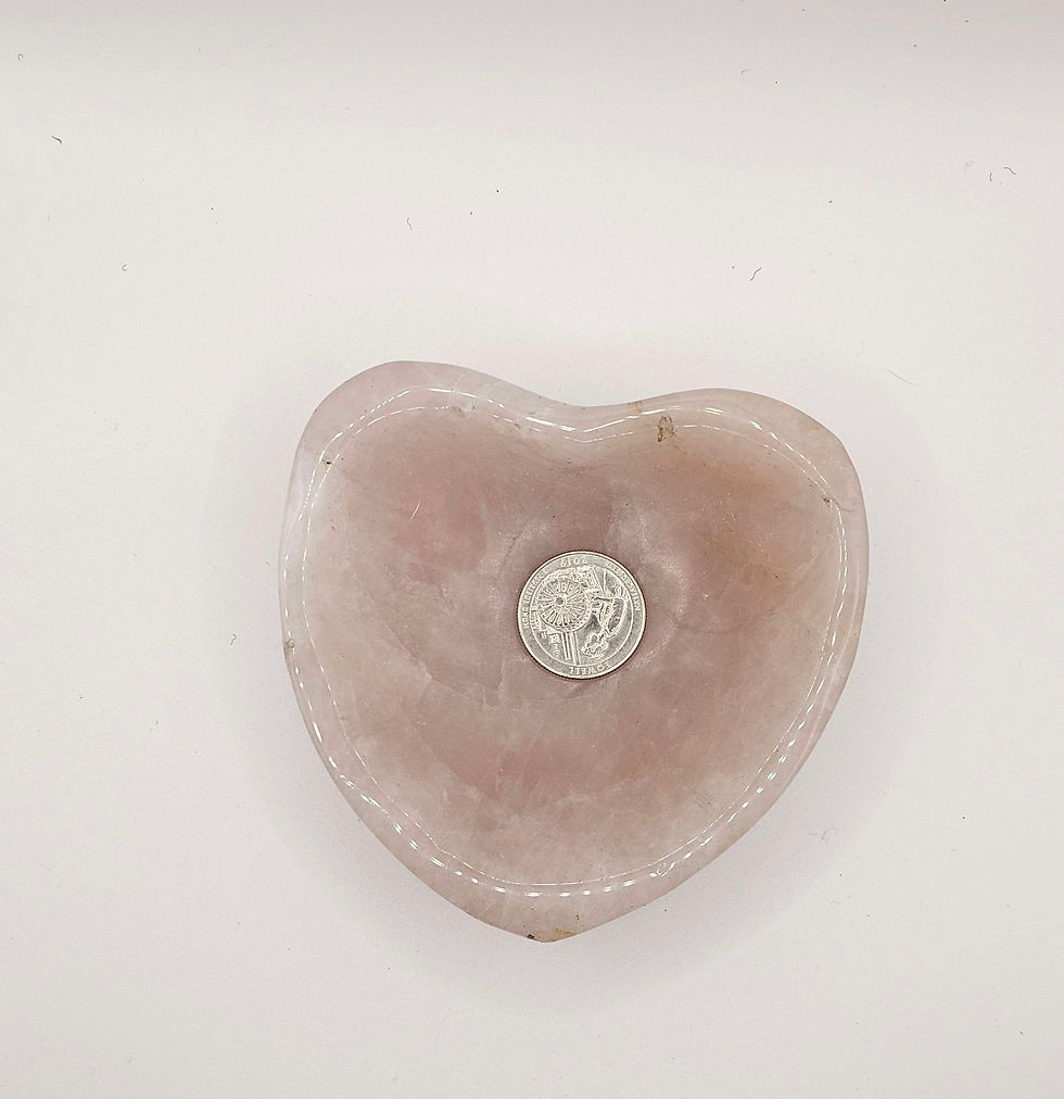 Rose Quartz Heart Dish