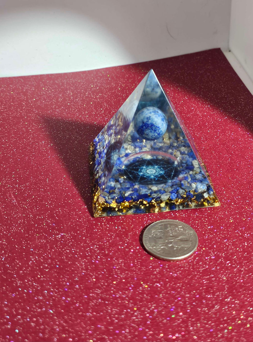 Lapis Lazuli Orgonite Pyramid