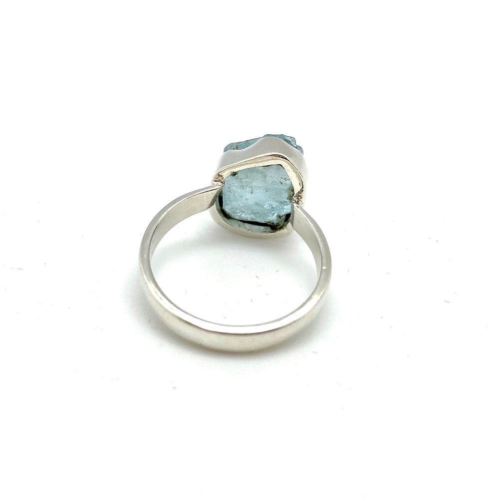 Miniatyrbilde: Aquamarin sølvring