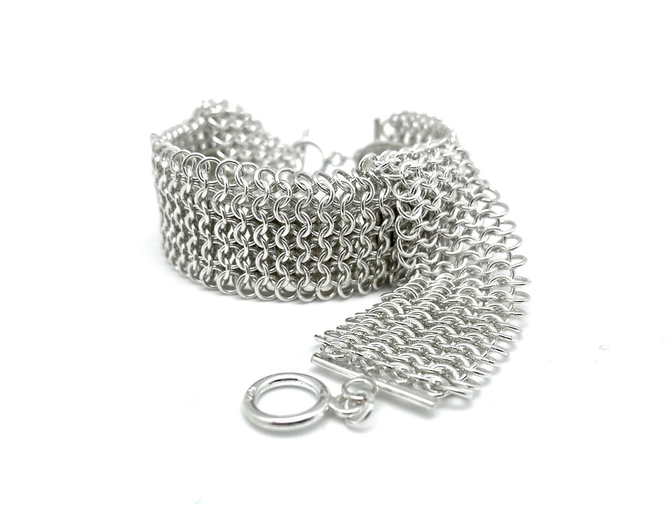 Miniatyrbild: Sølvarmbånd Brynje