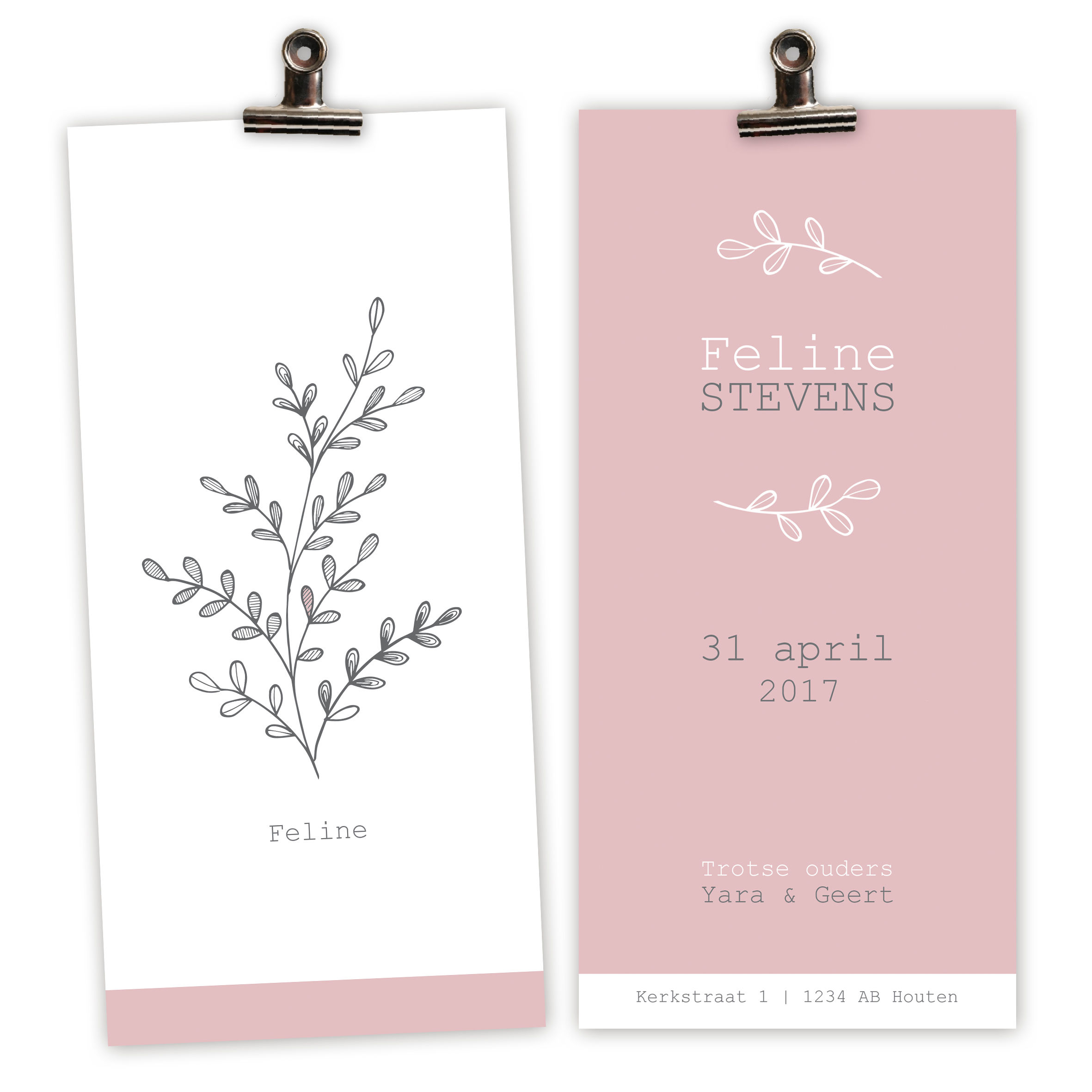 geboortekaartjes Feline