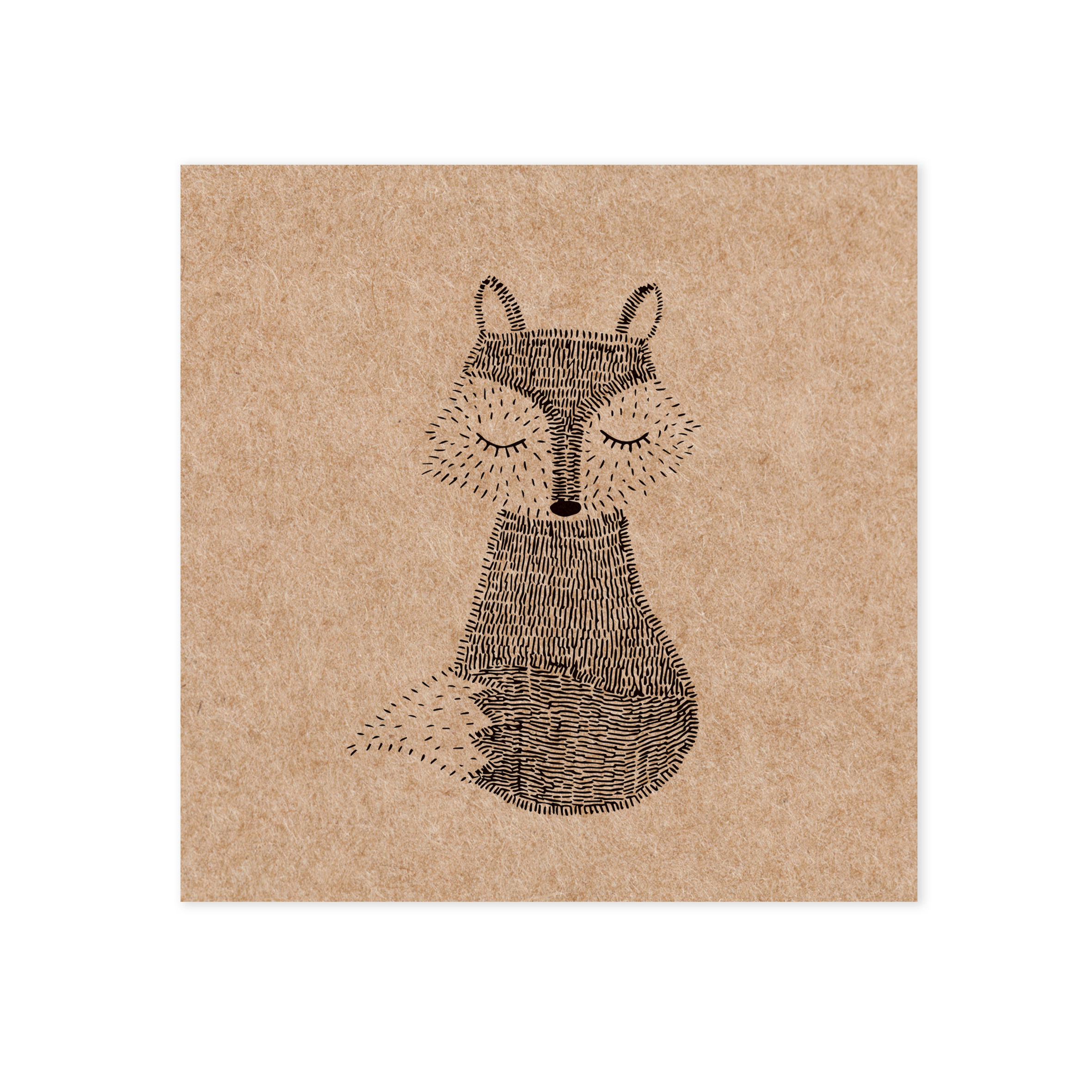 Kraft fox | incl. envelop | 4 stuks