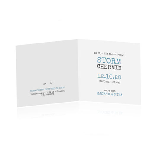 Thumbnail: Geboortekaartje Sam