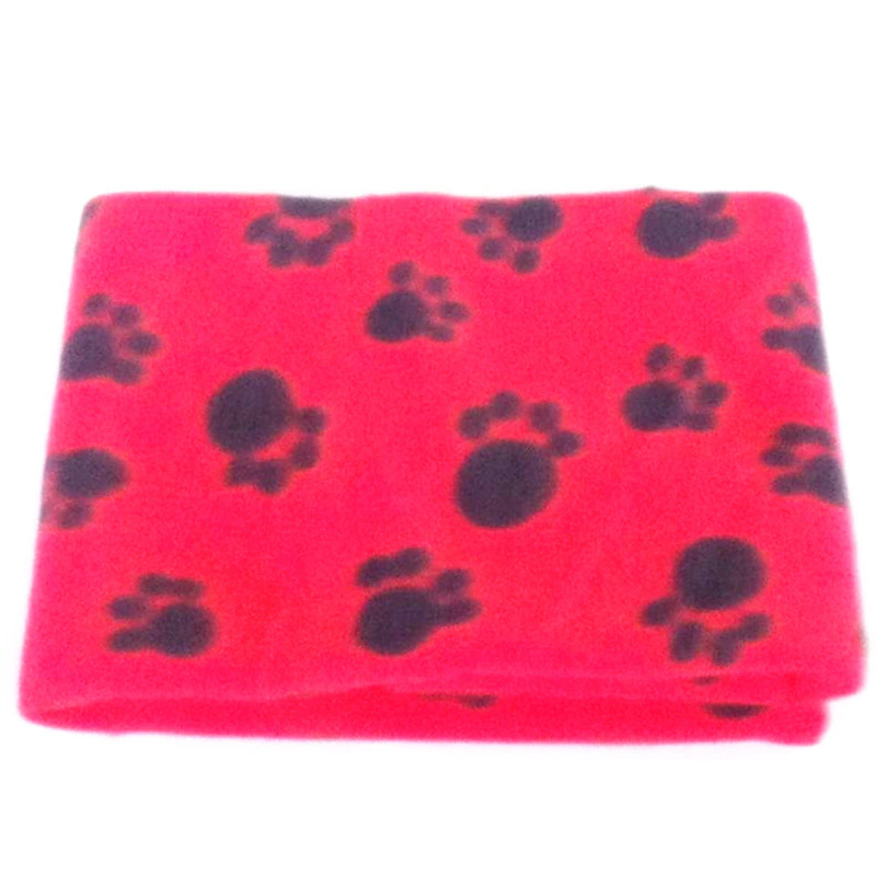 Miniaturbild: Schöne weiche Fleece-Hundedecke mit Pfotenabdruck