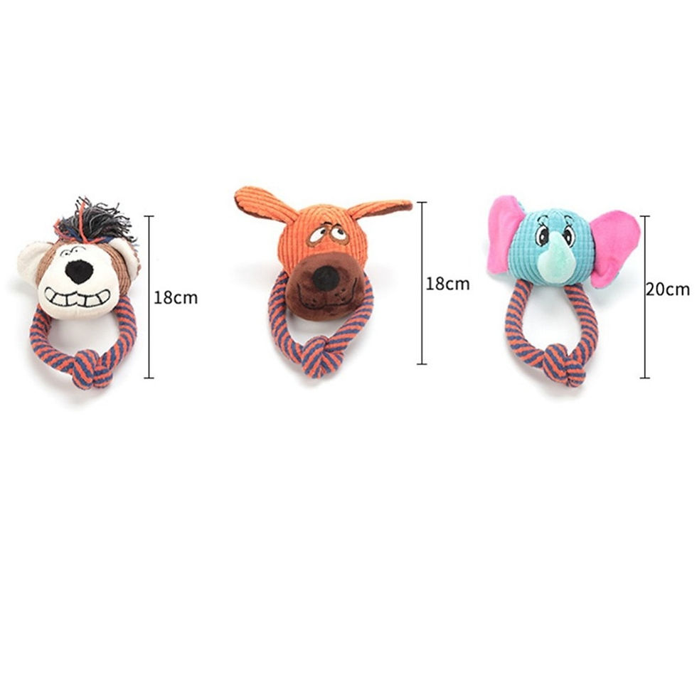 Miniatyrbild: Squeaky Elephant Toys Interactive Squeak Puppy Dog Toy P