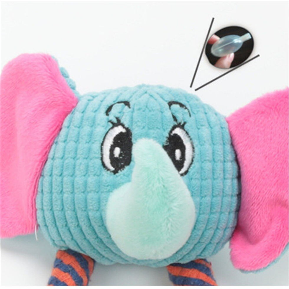 Miniatyrbild: Squeaky Elephant Toys Interactive Squeak Puppy Dog Toy P
