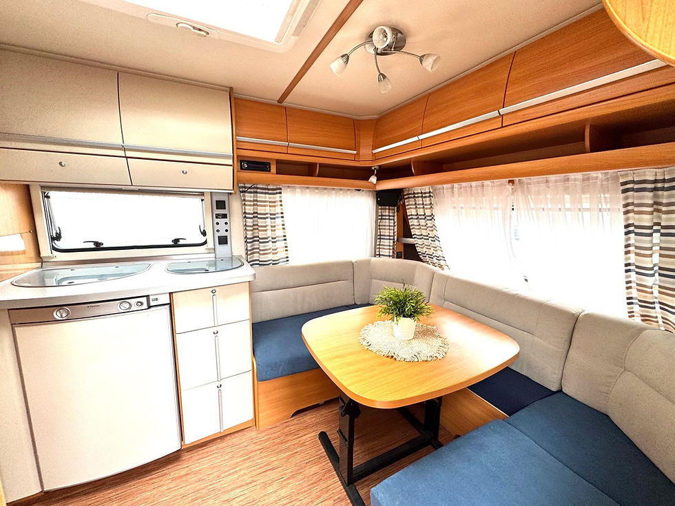 Miniaturbild: Fendt Saphir 470 TF - Franz.Bett + Rundsitzgruppe Vorzelt Fahrradträger