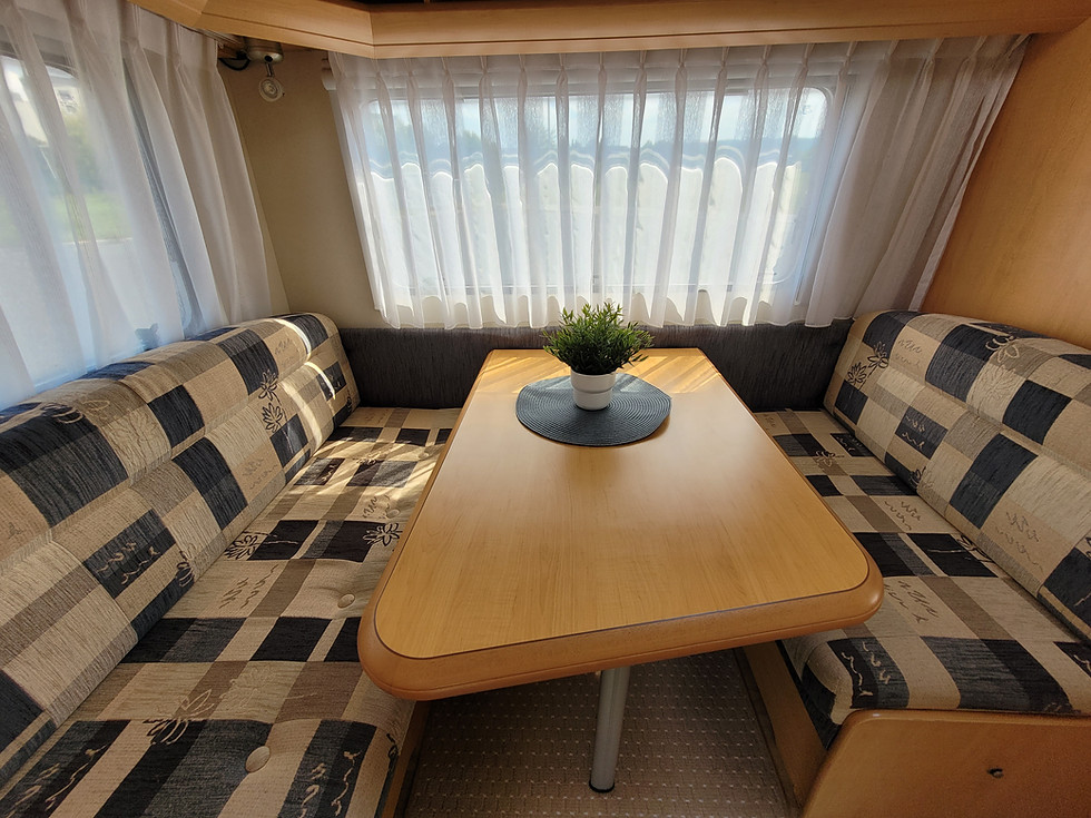 Miniaturbild: Hobby 440 SF - Doppelbett + Sitzgruppe Vorzelt Fahrradträger