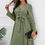 Thumbnail: Half Button Tie Waist Dress