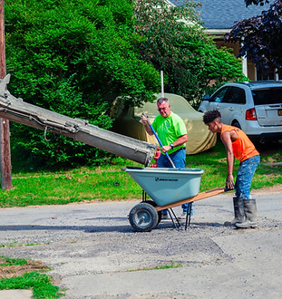STEADY Work youth helping a business owner