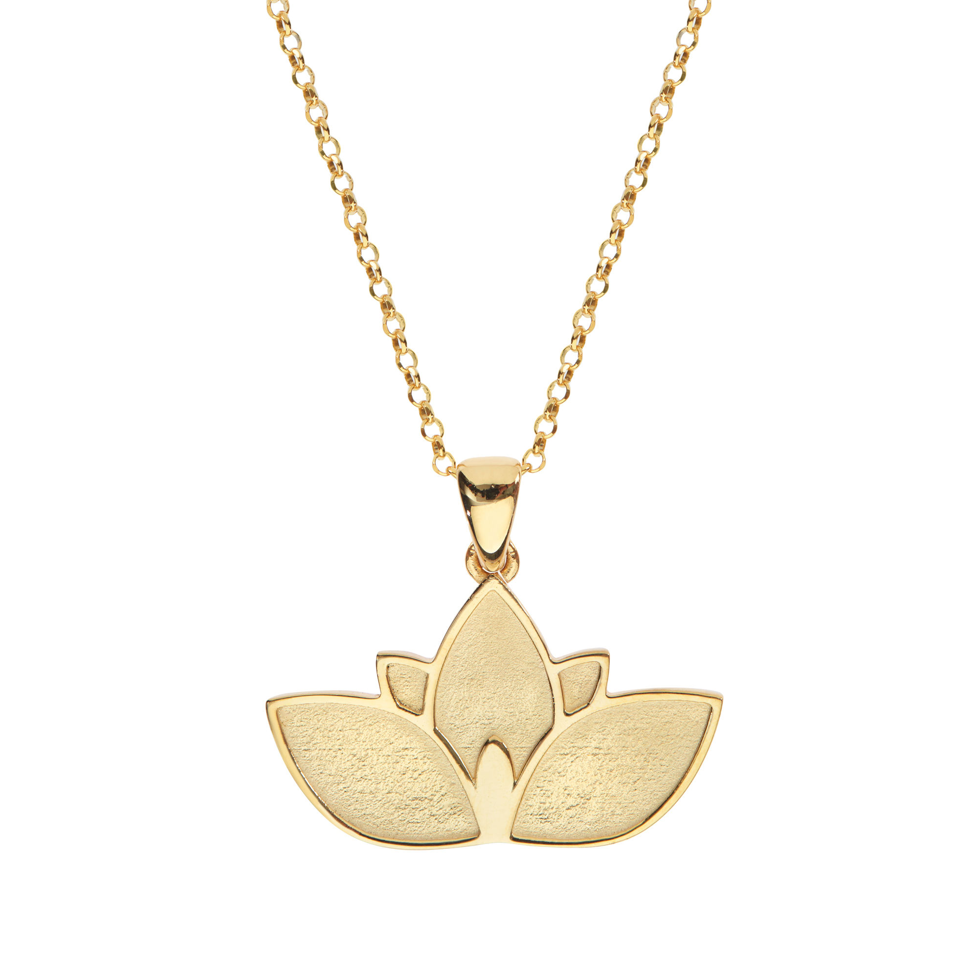 Lotus Pendant K14 gold with a Chain