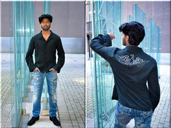 Men's Black Cotton Shirt