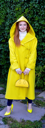 Brilliant Yellow Cashmere Coat