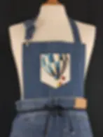Miniature : Tablier jean et montgolfière bleue