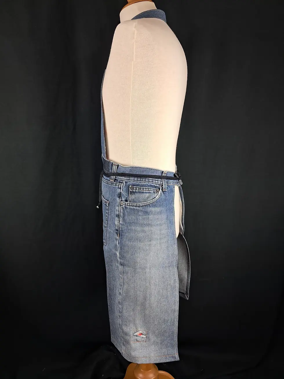 Miniature : Tablier jean Levis et fleurettes