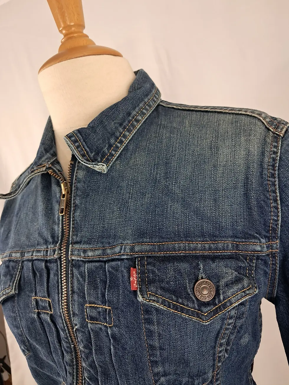 Miniature : Veste Levis tartan rouge
