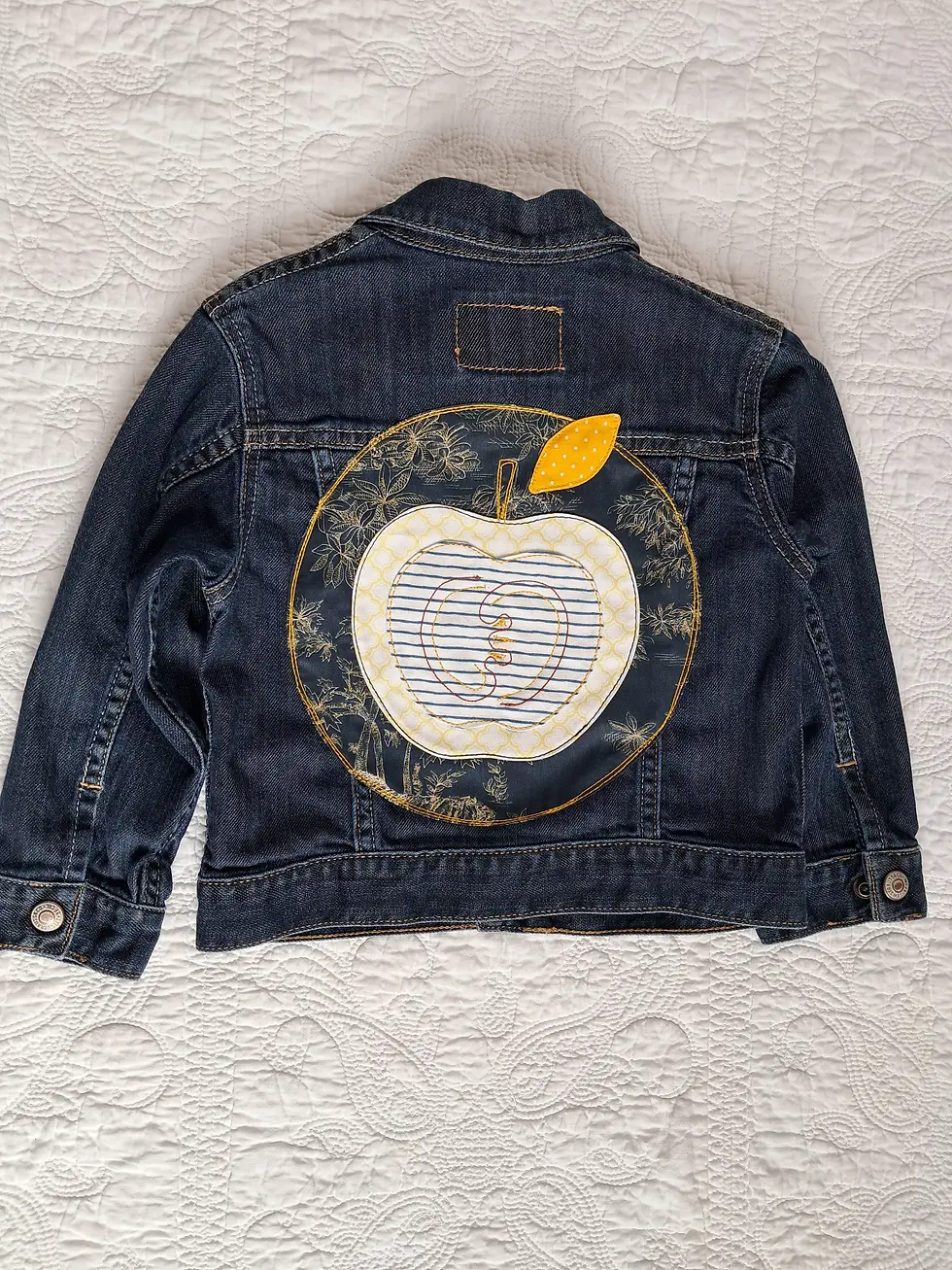 Baby veste pomme marine