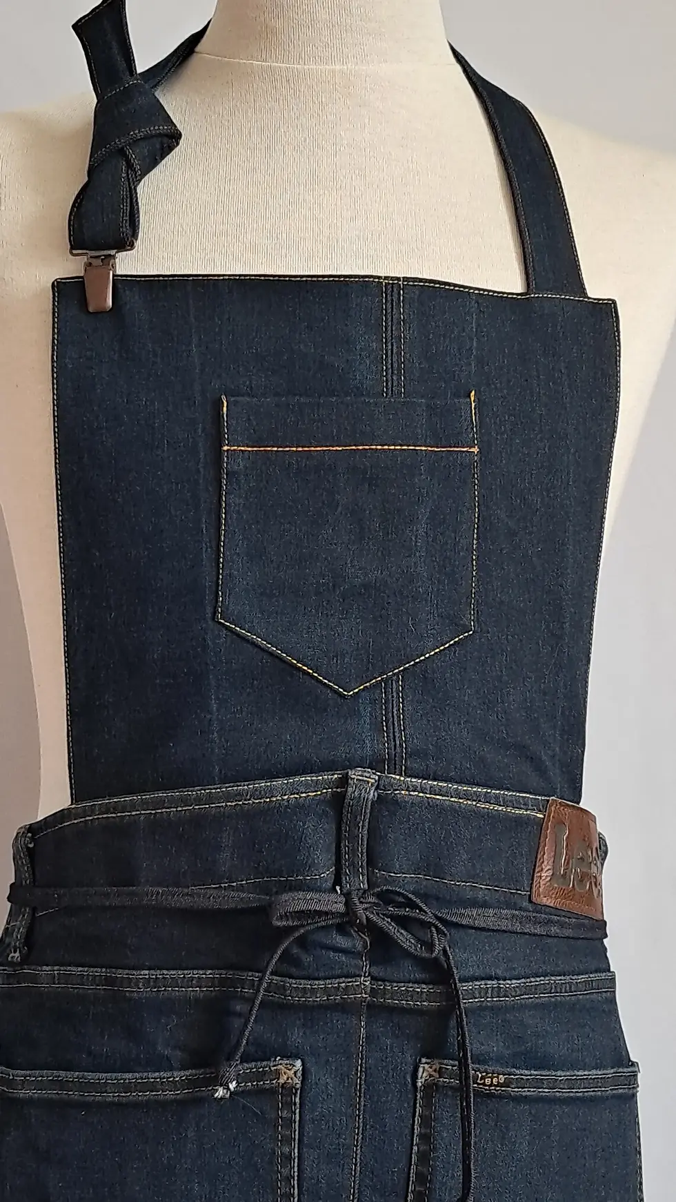 Miniature : Tablier jean Lee et rayures