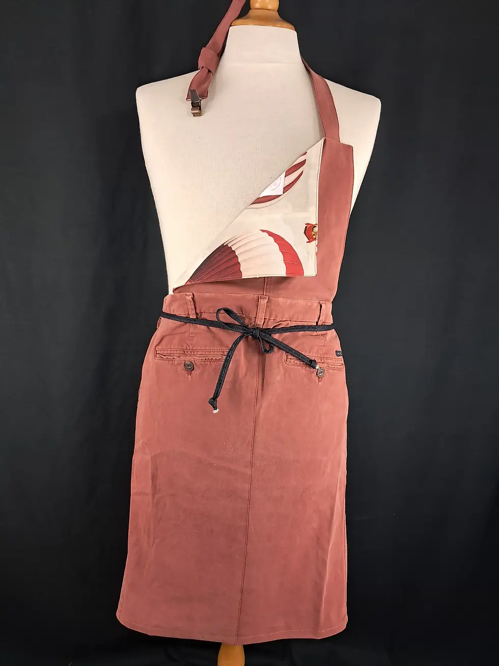 Miniature : Tablier chino terracota montgolfière rouge