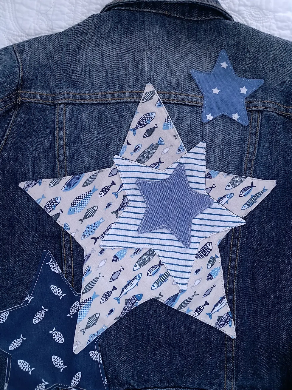 Miniature : Baby-veste étoile bleu