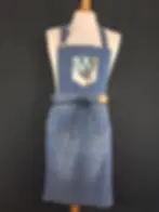 Miniature : Tablier jean et montgolfière bleue