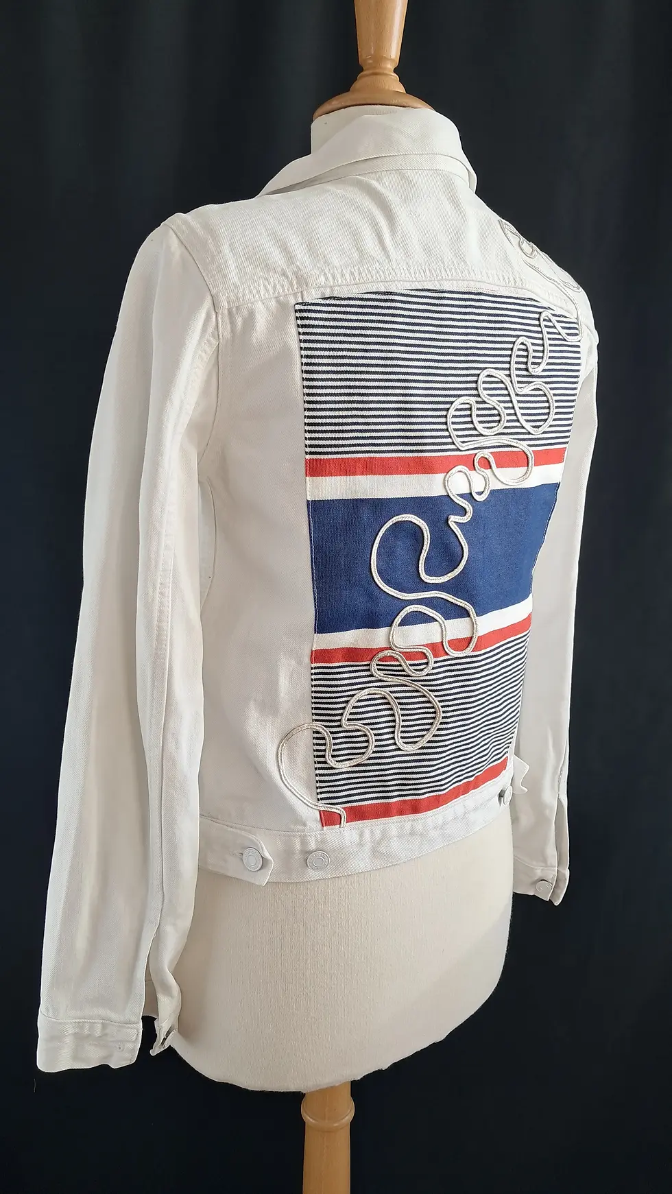 Miniature : Veste blanche tricolore
