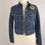 Miniature : Veste fleurs 70' jean brut