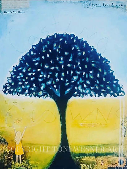 Casting Crowns Tree Girl Casting Crown Jesus Christ Secret Place Collage Mixed Media Art