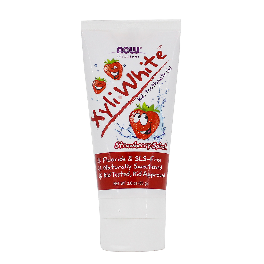Now Foods Xyliwhite Toothpaste for Kids, Strawberry Splash Flavor, 3 oz