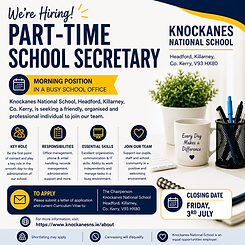 Knockanes NS Secretary Advert 2026.png