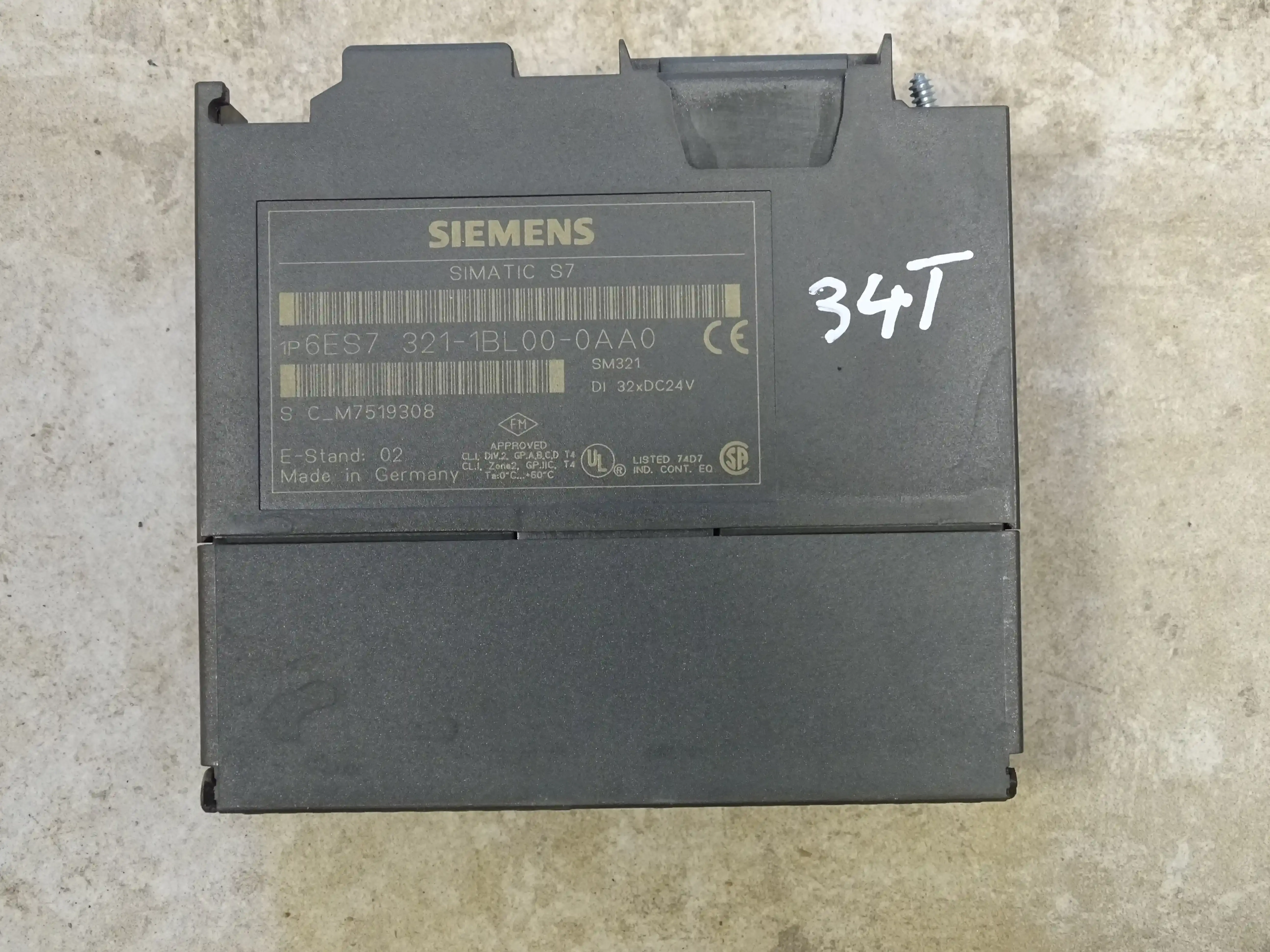 SIMATIC S7 6ES7 321 1BL00 0AA0 SIEMENS  34T 