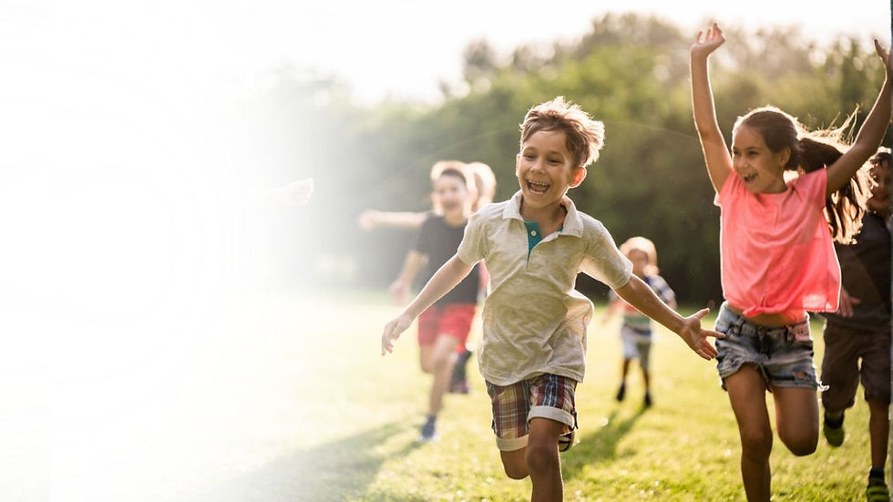 happy children running together in a homeschool coop - homepage hero.jpg