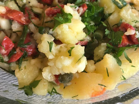 Warm Potato salad without mayonnaise