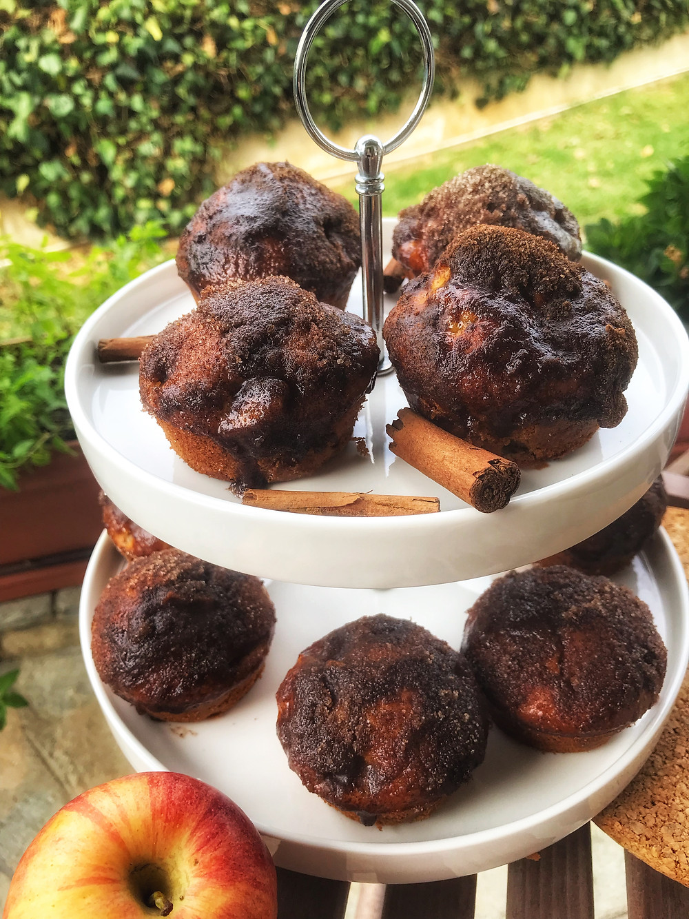 How to make apple muffins with olive oil and honey