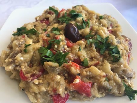 Greek Roasted Eggplant dip (Melitzanosalata)