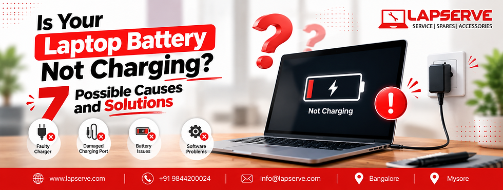 Is Your Laptop Battery Not Charging? 7 Possible Causes and Solutions