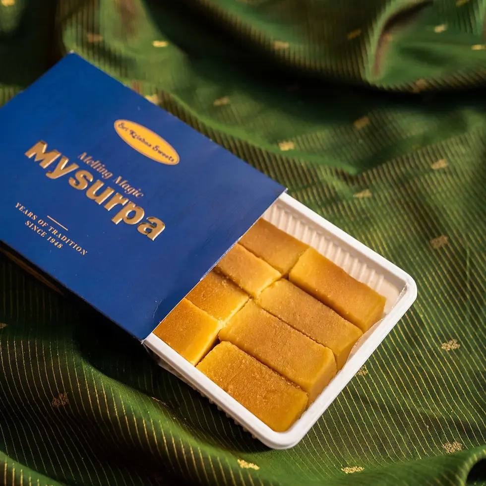 5. Traditional Mysore Pak at Sri Krishna Sweets