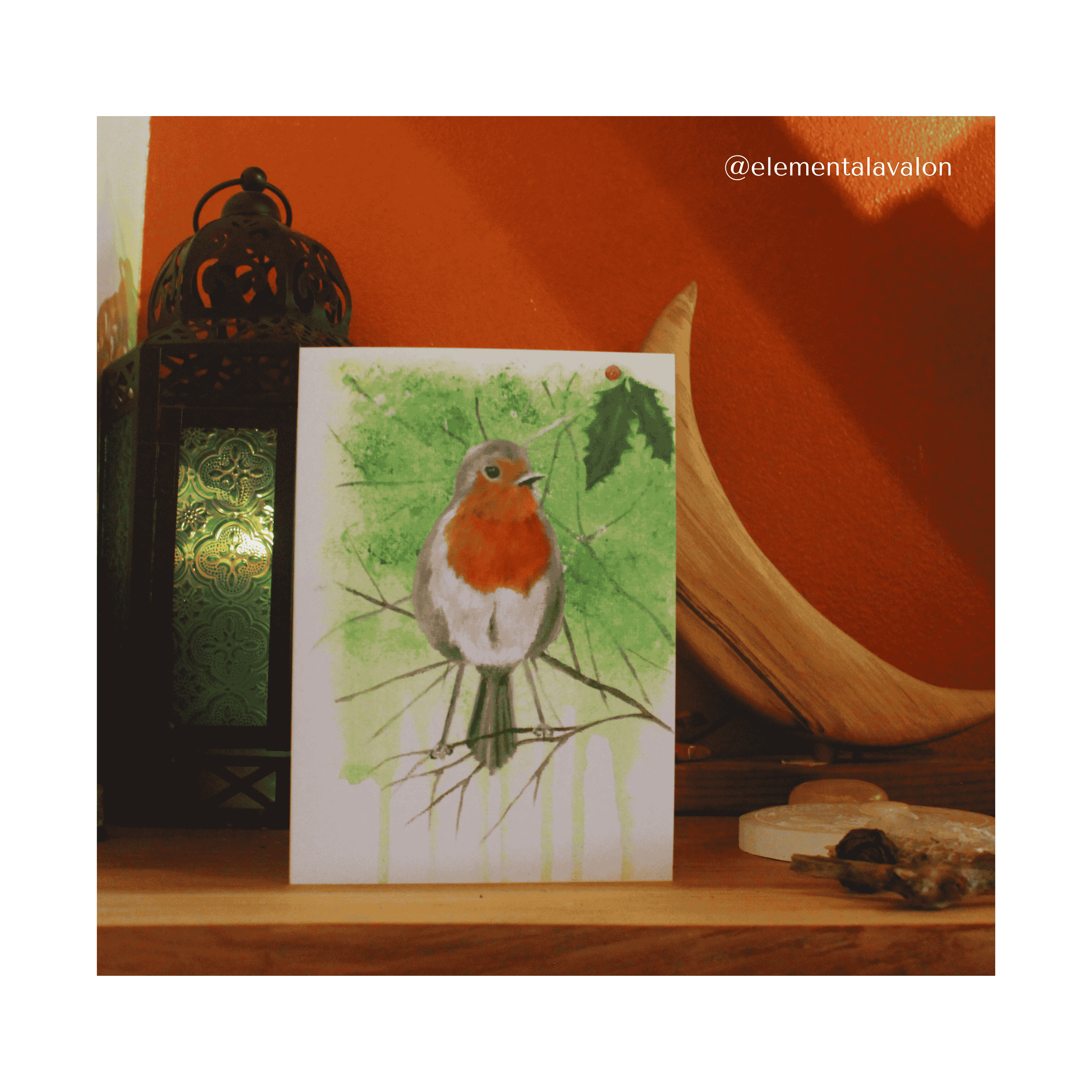 Winter's Warrior | Artist Edition Greeting Card | Elemental Avalon