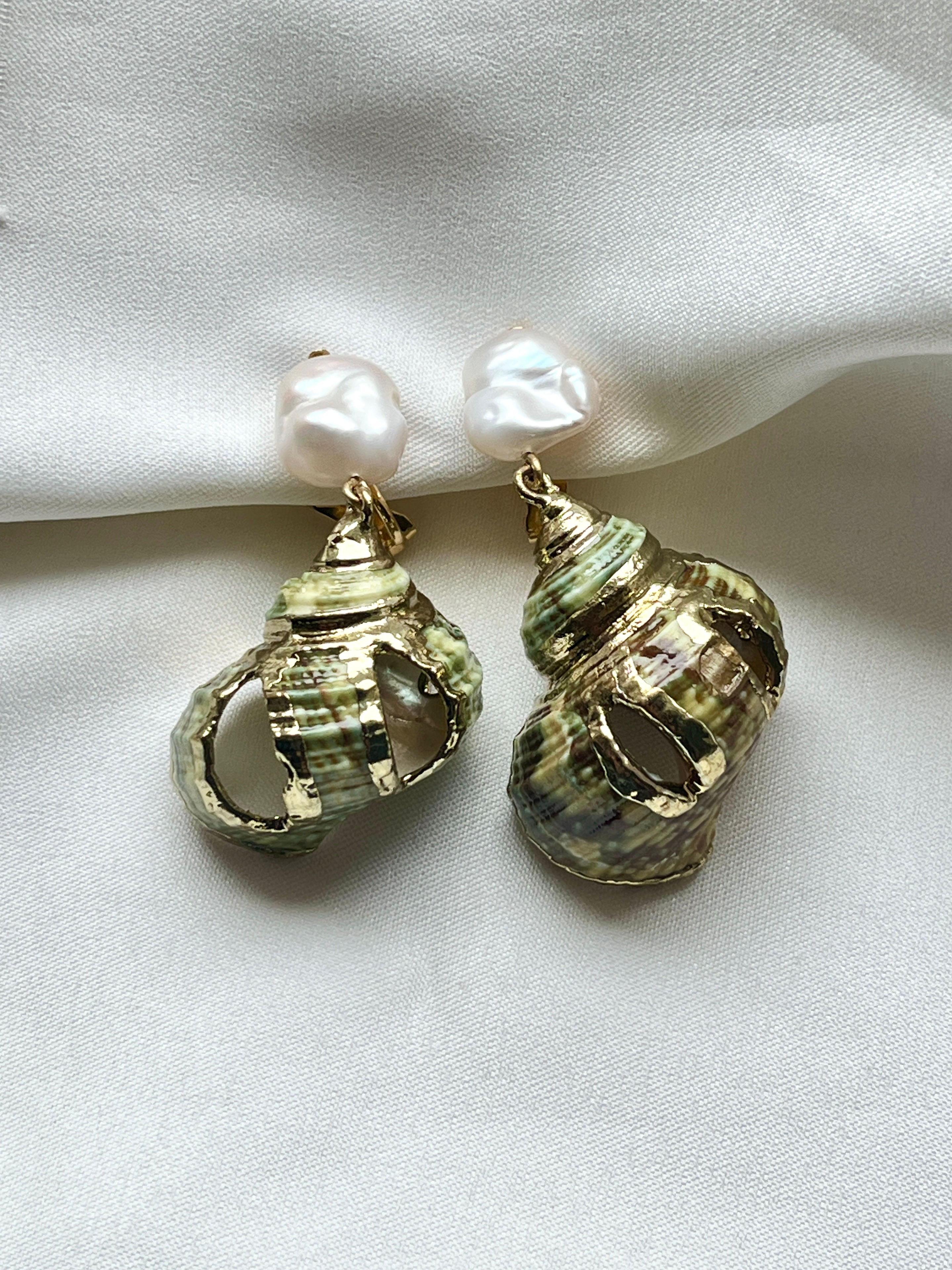 Ocean Treasure Clip-On Earrings